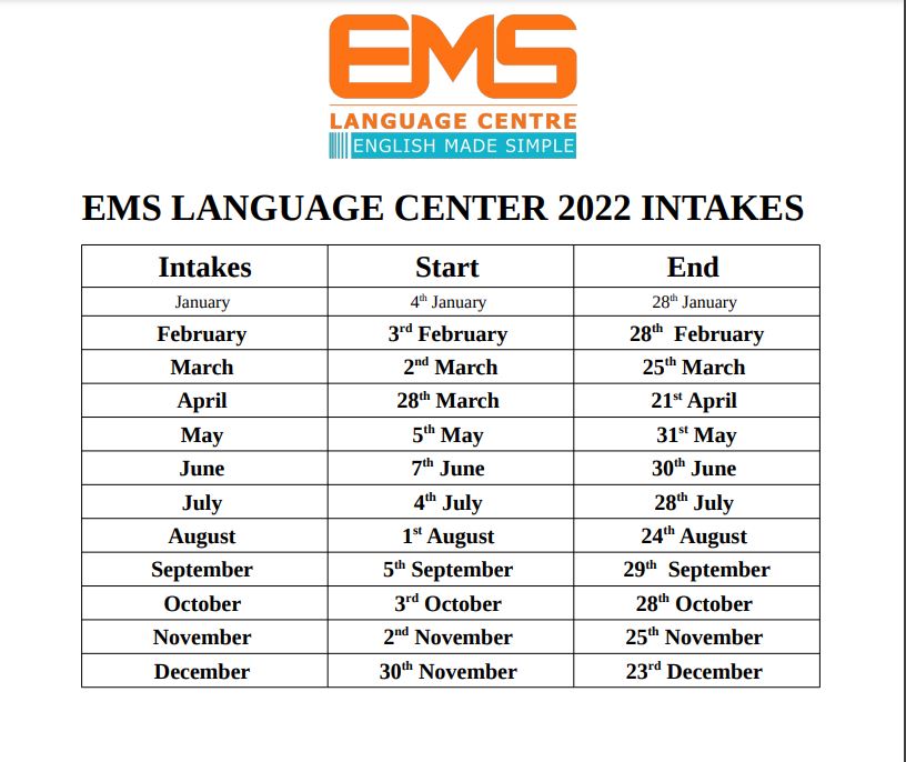 Calendar EMS