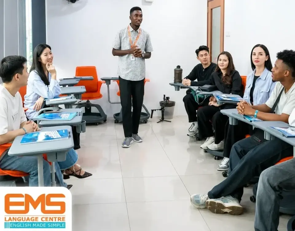 IELTS preparation class at EMS Language Centre Malaysia planning a study schedule
